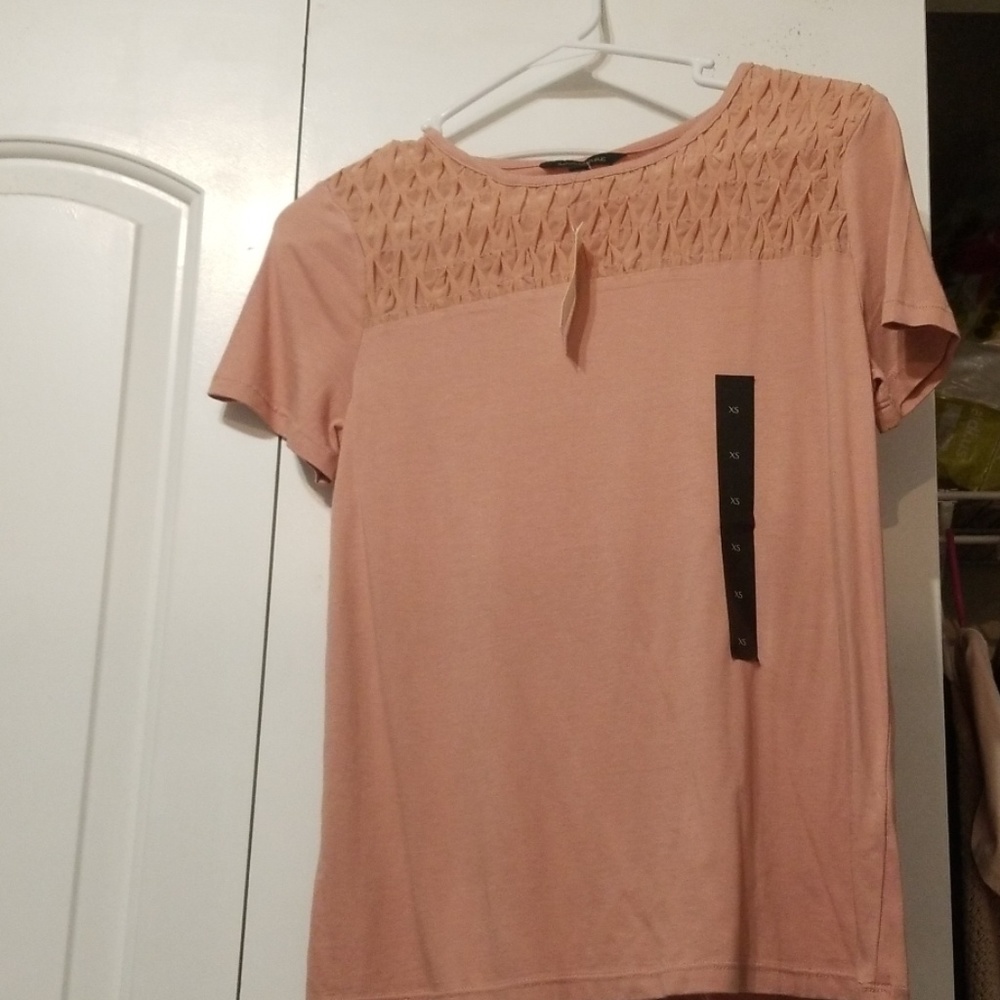 Banana repbublic peach tee
